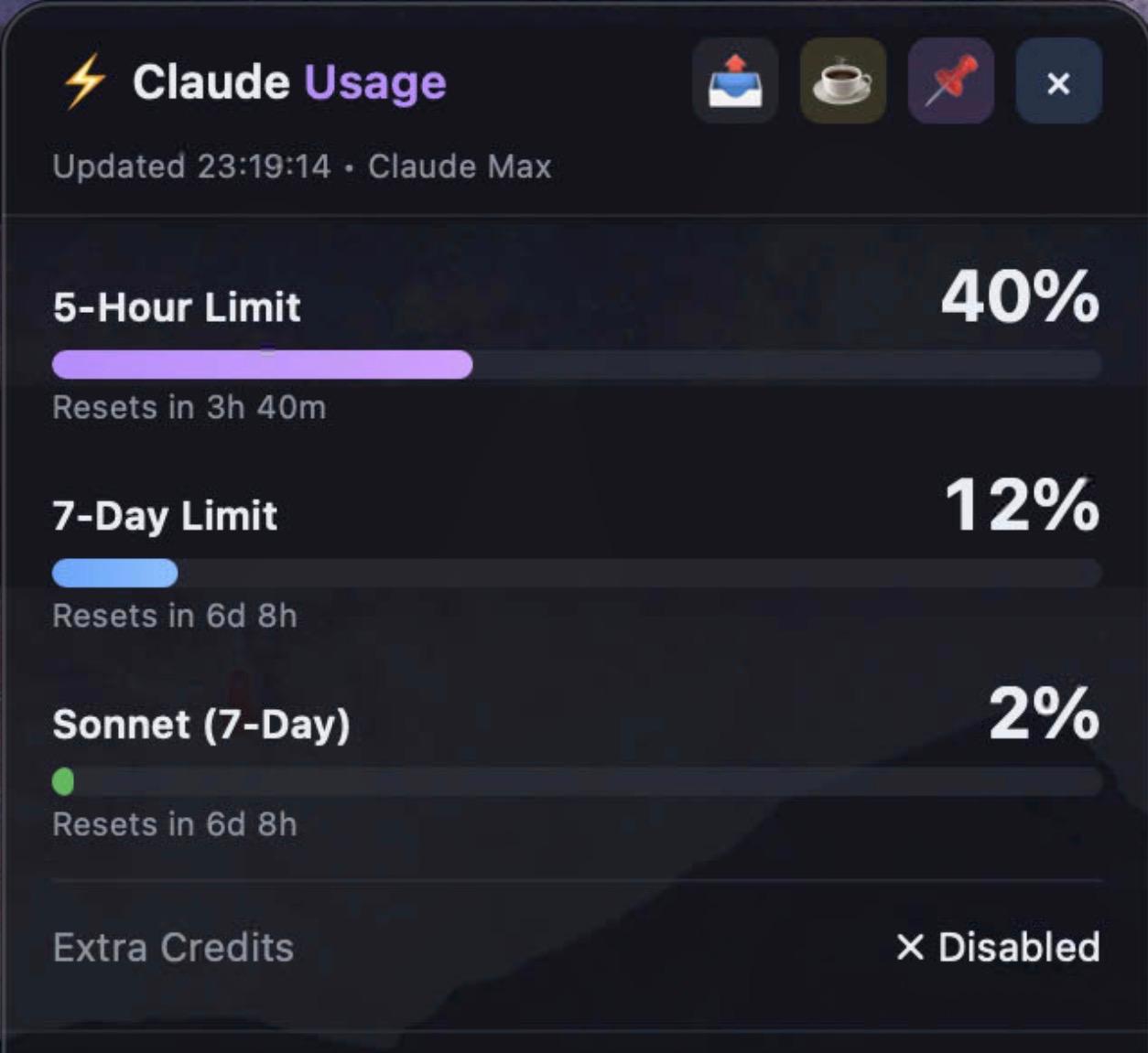 Claude Usage Widget