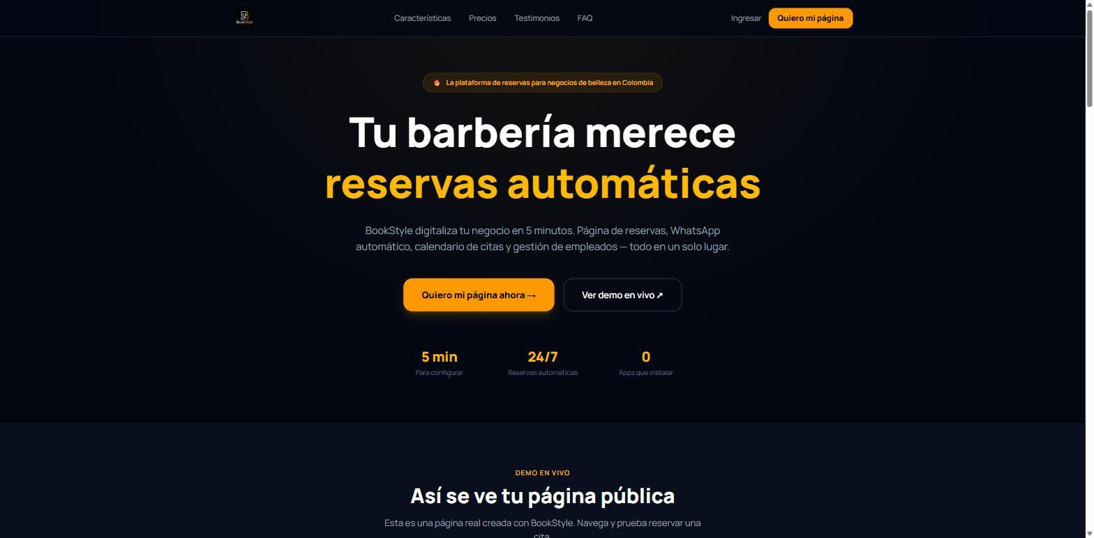 BookStyle - Multi-Tenant Booking SaaS for Barbershops & Salons screenshot 1