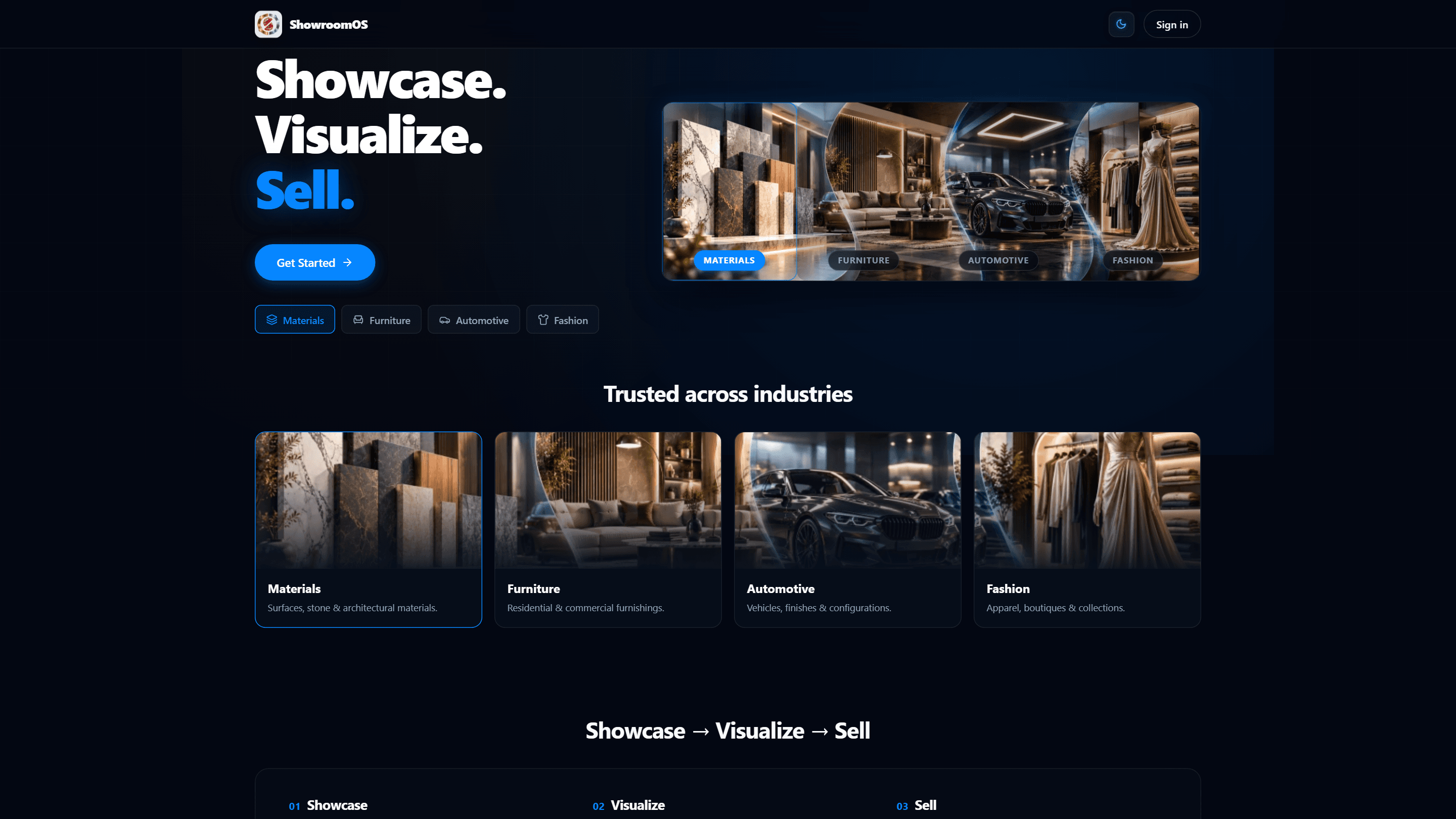 ShowroomOS — Digital Showroom & AI Product Visualizer