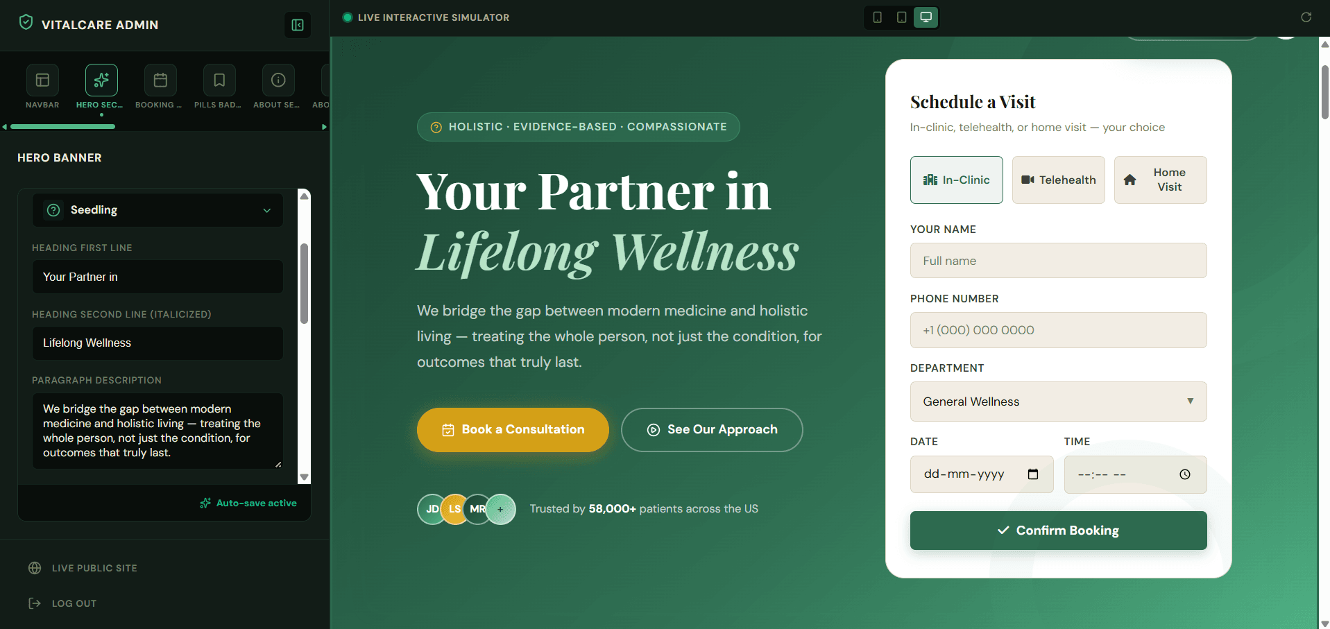 VitalCare - Elite Medical Market Place Package